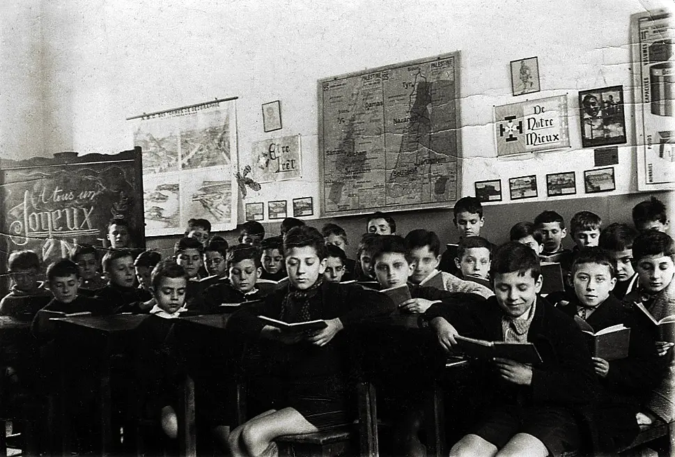 Salle de classe – noël 1937