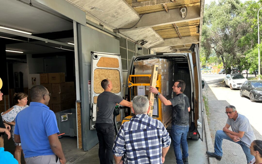 Don de Matériels LED par Resistex pour la Fondation de Nice