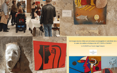 Vernissage des oeuvres des personnes accompagnées et salarié(e)s des ACT/CSAPA/CAARUD