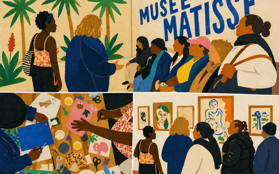 Les résidentes de la Halte de Nuit au Musée Matisse