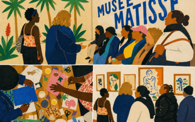 Les résidentes de la Halte de Nuit au Musée Matisse